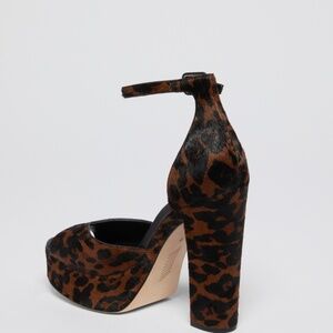 Paige calf hair leopard heel